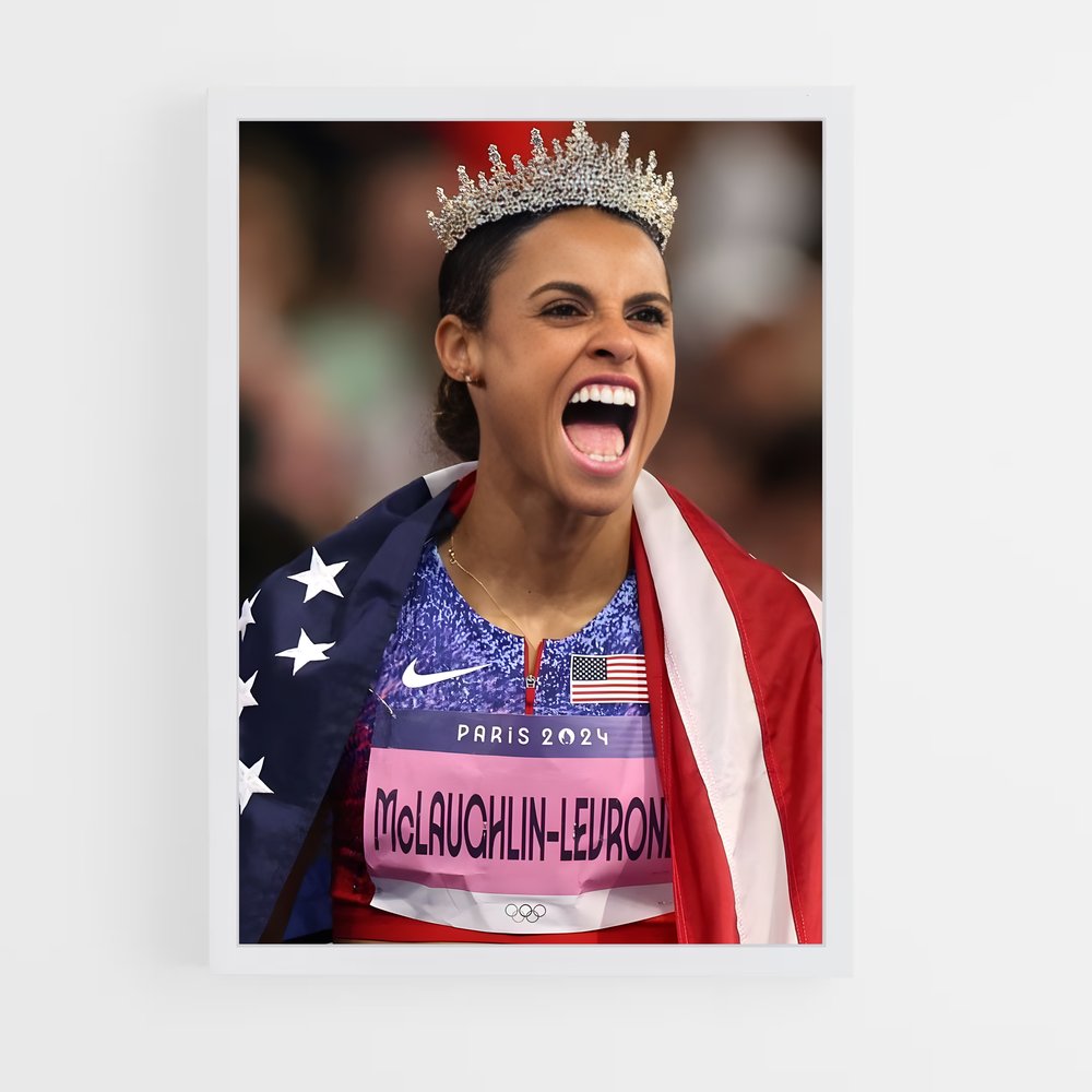 Poster Étoile de la Liberté – affiche Athlétisme (vue 3)